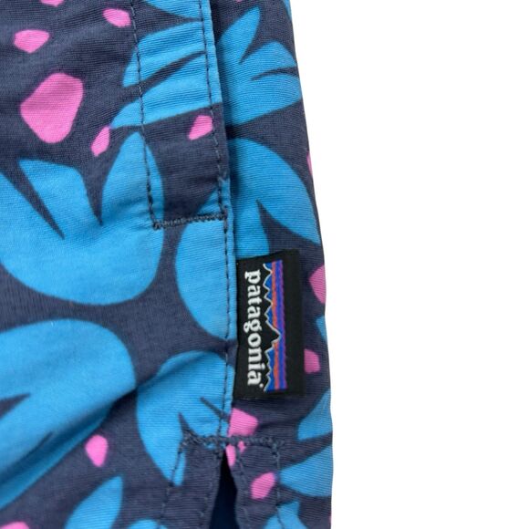 Patagonia Womens Small Barely Baggies 2.5" Shorts Pollen Confetti Dolomite Blue - Picture 12 of 16